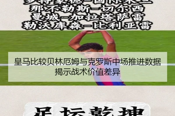 皇马比较贝林厄姆与克罗斯中场推进数据揭示战术价值差异